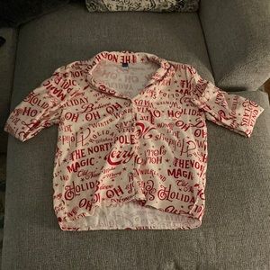 Old Navy Christmas Sleep Top